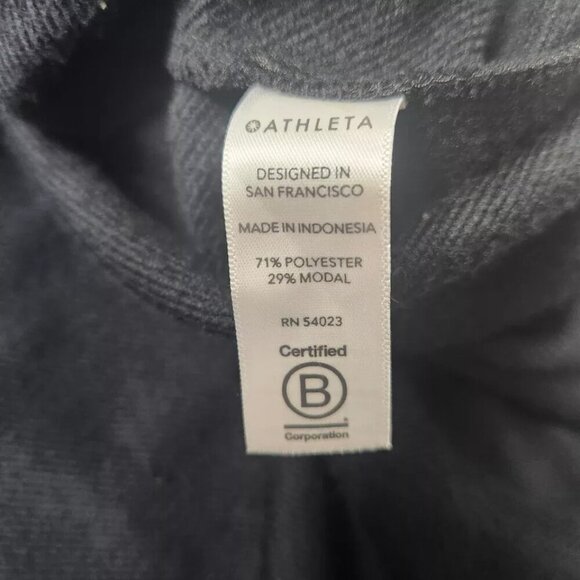 Athleta Sedona Sweatshirt Dress XS Black - Picture 2 of 7